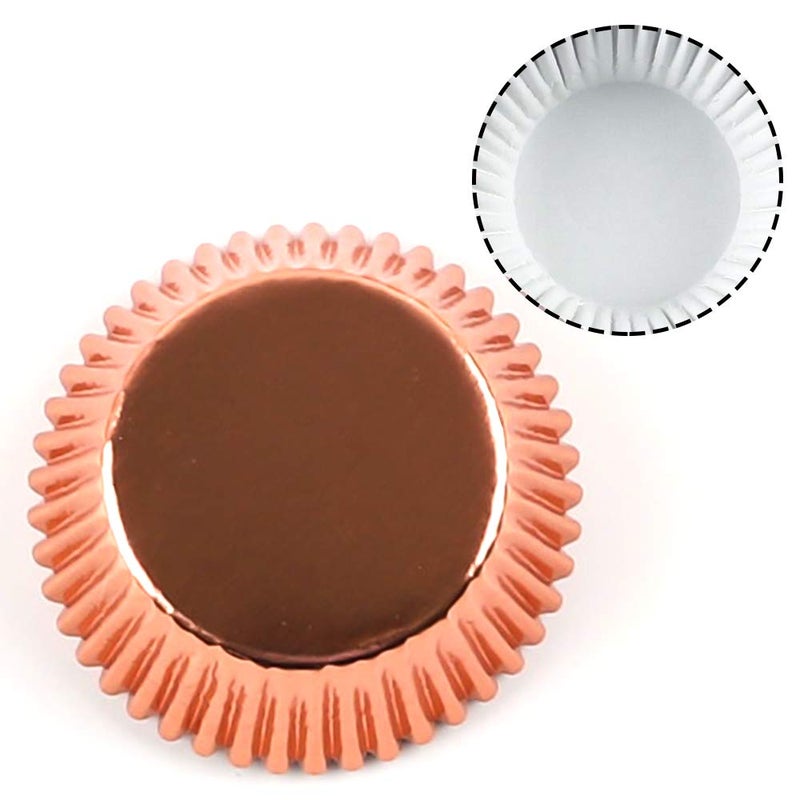 BAKHUK 500pcs Cupcake Liners for Baking, Foil Cupcake Liner, Standard Size 2 Inches 10 Colors Cupcake Liners - Image 3